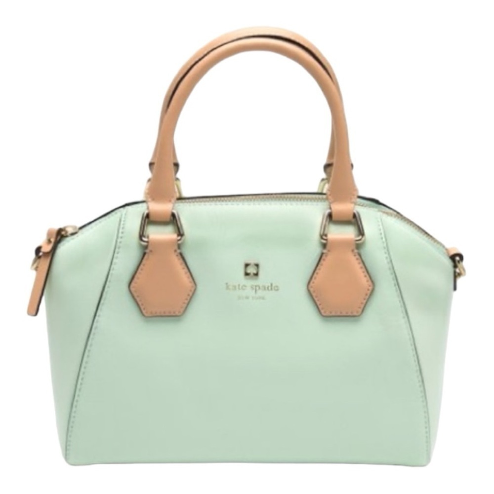 Kate Spade-Mint Mojito Pippa Parnell Street Leather Satchel